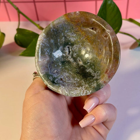 Moss Agate Bowl W 46 - Kenna's Crystals from TikTok