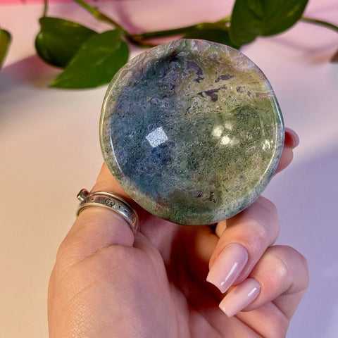 Moss Agate Bowl Z 52 - Kenna's Crystals from TikTok