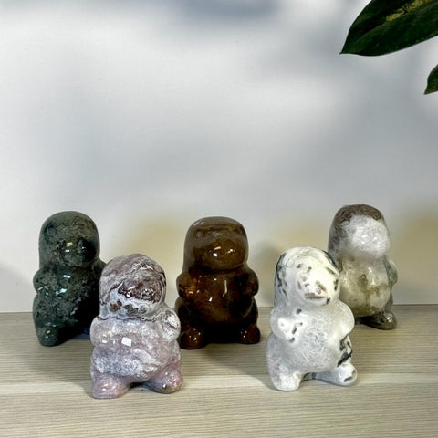 Moss Agate Chubby Dino 44 3 - Kenna's Crystals from TikTok