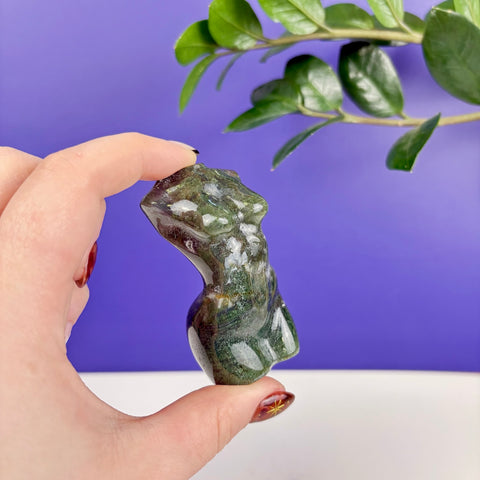 Moss Agate Goddess - Kenna's Crystals