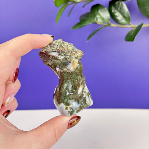 Moss Agate Goddess - Kenna's Crystals