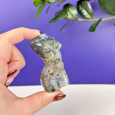 Moss Agate Goddess - Kenna's Crystals