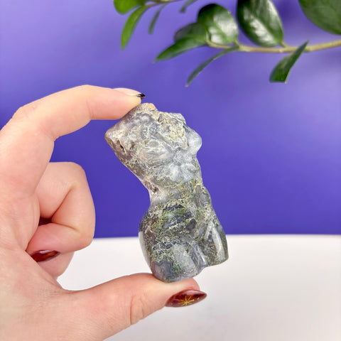 Moss Agate Goddess - Kenna's Crystals