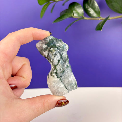 Moss Agate Goddess - Kenna's Crystals