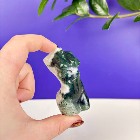 Moss Agate Goddess - Kenna's Crystals