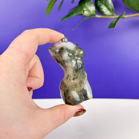 Moss Agate Goddess - Kenna's Crystals