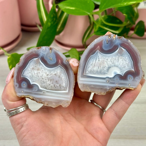 Mozambique Agate Pair A 2 - Kenna's Crystals from TikTok