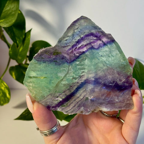 Mystery Rainbow Fluorite Slab 22 2 - Kenna's Crystals from TikTok