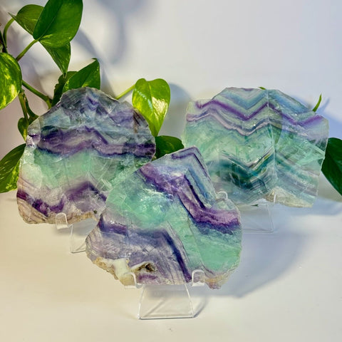 Mystery Rainbow Fluorite Slab 33 3 - Kenna's Crystals from TikTok