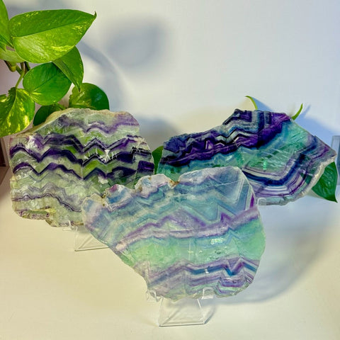 Mystery Rainbow Fluorite Slab 44 4 - Kenna's Crystals from TikTok