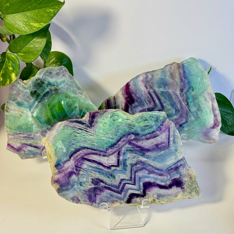 Mystery Rainbow Fluorite Slab 55 5 - Kenna's Crystals from TikTok