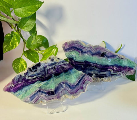 Mystery Rainbow Fluorite Slab 66 6 - Kenna's Crystals from TikTok