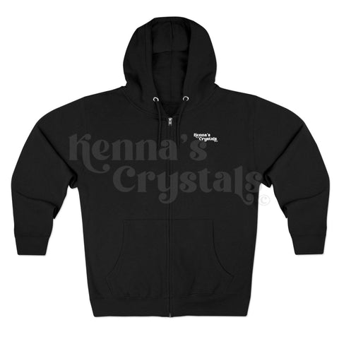 Mystic Arcana Zip Hoodie White XS The Emperor 10 - Kenna's Crystals from TikTok