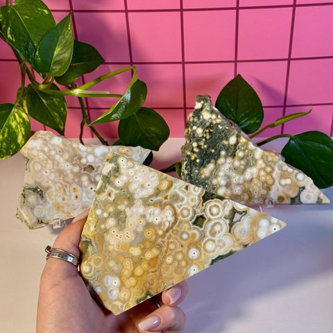 Ocean Jasper Slab 144 8 - Kenna's Crystals from TikTok
