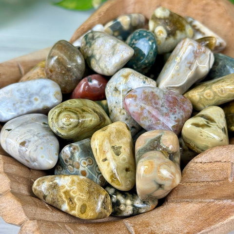 Ocean Jasper Tumble 2 - Kenna's Crystals from TikTok