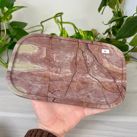 Painting Stone Jasper Decorative Plate 2 - Kenna's Crystals from TikTok