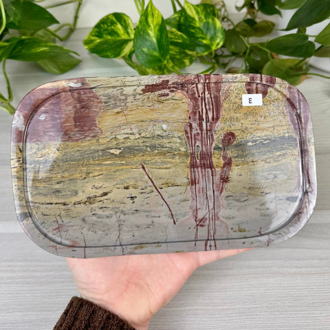 Painting Stone Jasper Decorative Plate 6 - Kenna's Crystals from TikTok