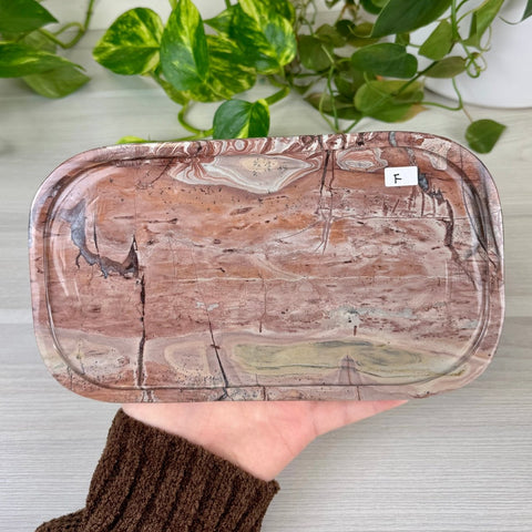 Painting Stone Jasper Decorative Plate 7 - Kenna's Crystals from TikTok