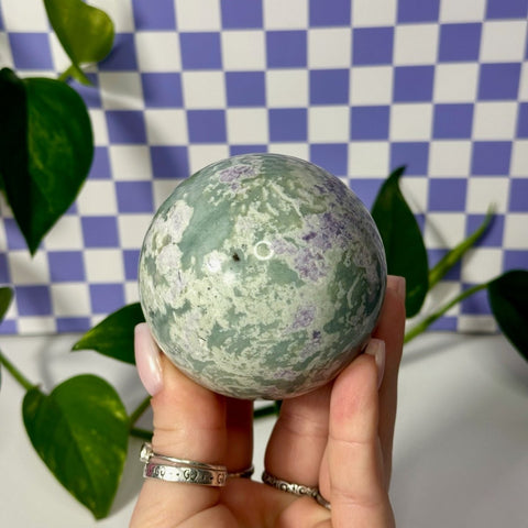 Peace Jade Sphere 66 2 - Kenna's Crystals from TikTok