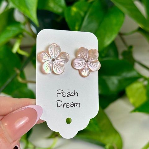 Peach Dreams Earrings 1 - Kenna's Crystals from TikTok