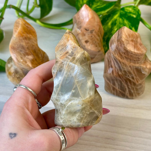 Peach Moonstone Flame 33 1 - Kenna's Crystals from TikTok