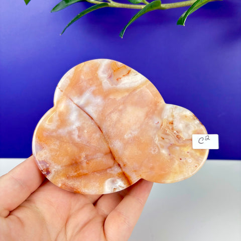 Peach Princess Plate - Kenna's Crystals