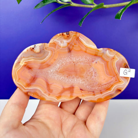 Peach Princess Plate - Kenna's Crystals