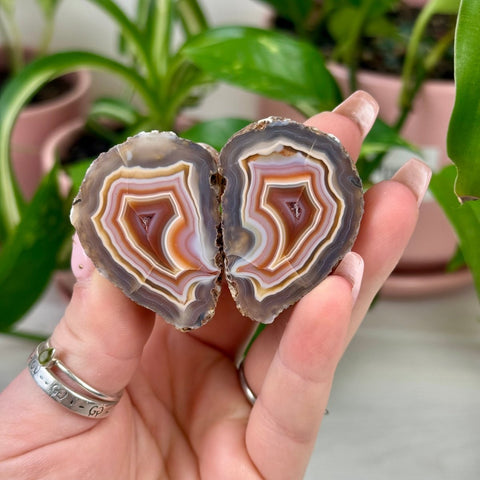 Perfect Malawi Agate Pair L1 31 - Kenna's Crystals from TikTok