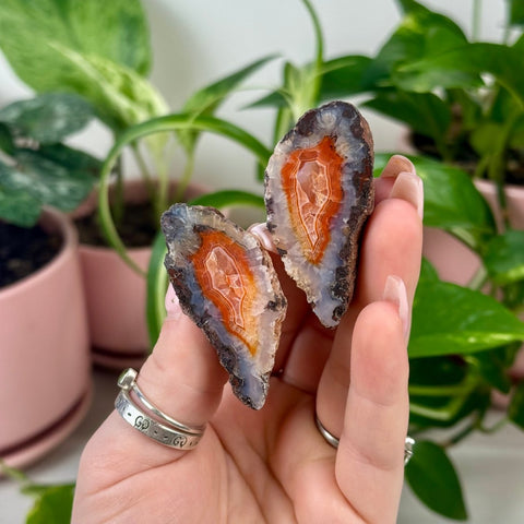 Perfect Malawi Agate Pair M2 5 - Kenna's Crystals from TikTok