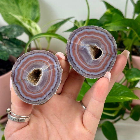 Perfect Malawi Agate Pair Q1 26 - Kenna's Crystals from TikTok