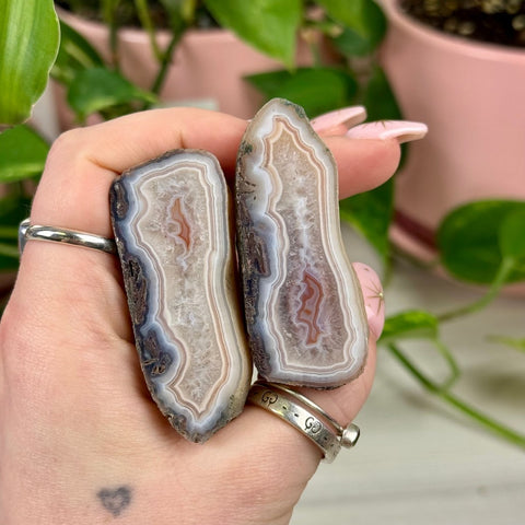 Perfect Malawi Agate Pair Y1 19 - Kenna's Crystals from TikTok