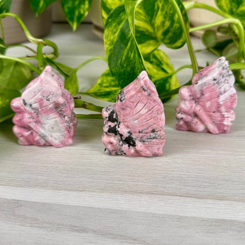 Peruvian Pink Rhodonite Fairy 1 - Kenna's Crystals from TikTok