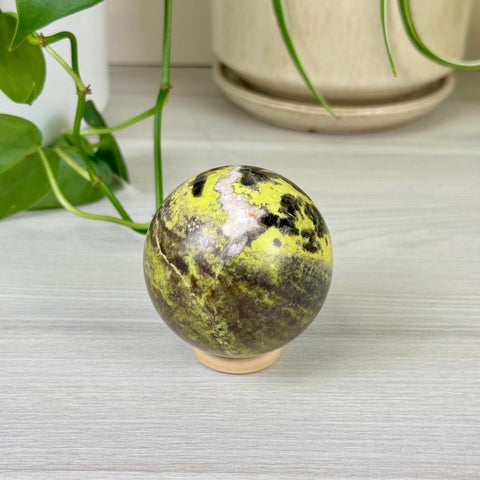 Peruvian Serpentine Sphere 44 2 - Kenna's Crystals from TikTok