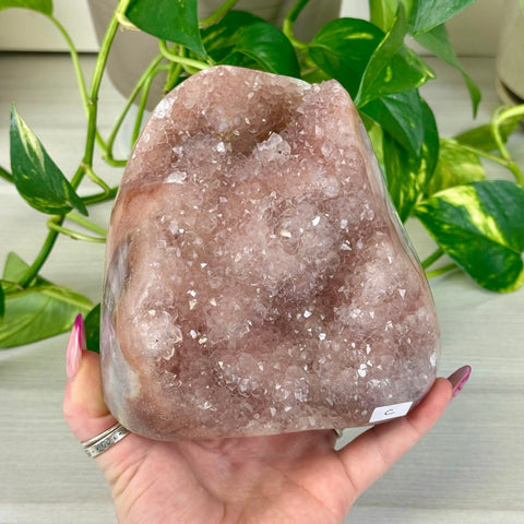 Pink Amethyst Free Form C 3 - Kenna's Crystals from TikTok