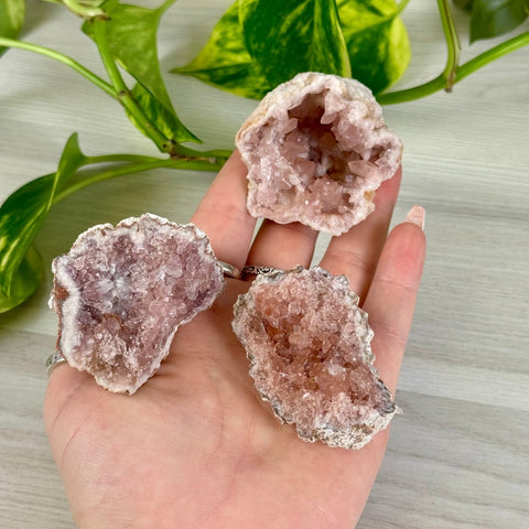 Pink Amethyst Geode 11 6 - Kenna's Crystals from TikTok