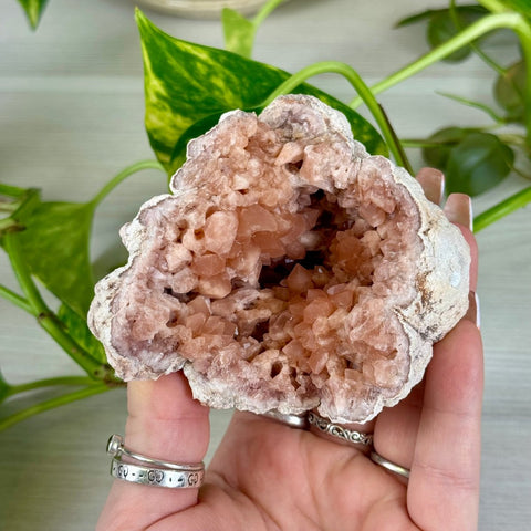 Pink Amethyst Geode 11 13 - Kenna's Crystals from TikTok