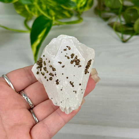 Pink Calcite With Pyrite 133 3 - Kenna's Crystals from TikTok