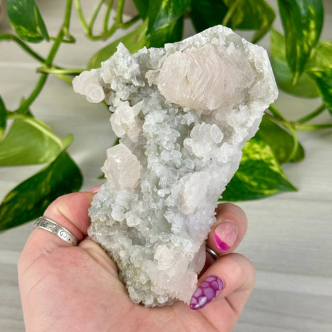 Pink Lantern Calcite Q 21 - Kenna's Crystals from TikTok