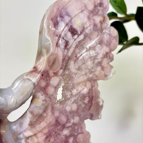 Pink Plume Agate Fairy - Kenna's Crystals