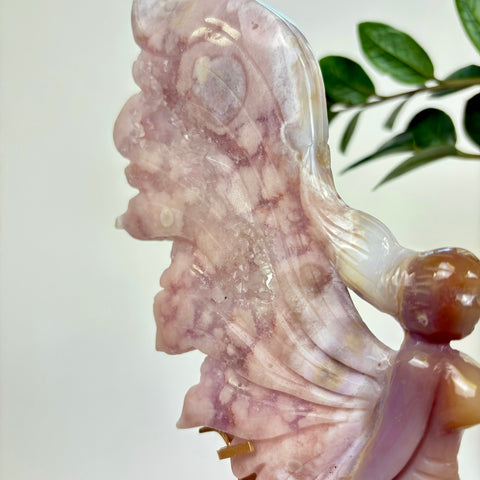 Pink Plume Agate Fairy - Kenna's Crystals