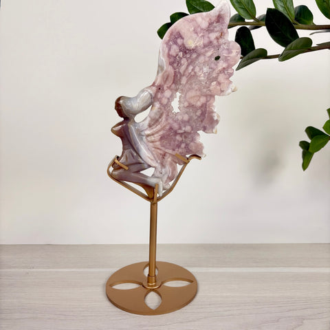 Pink Plume Agate Fairy - Kenna's Crystals