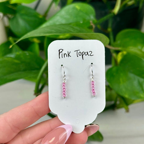 Pink Topaz Earrings 1 - Kenna's Crystals from TikTok