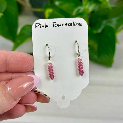 Pink Tourmaline Earrings Donut 1 - Kenna's Crystals from TikTok
