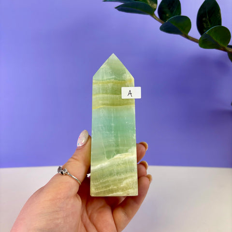 Pistachio Calcite Tower