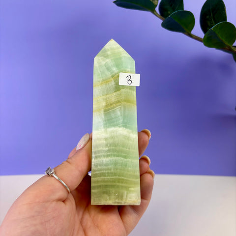 Pistachio Calcite Tower