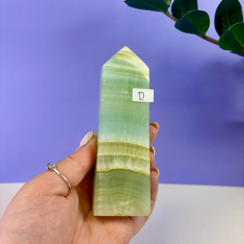 Pistachio Calcite Tower