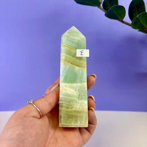 Pistachio Calcite Tower