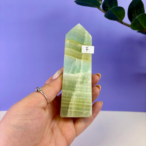 Pistachio Calcite Tower