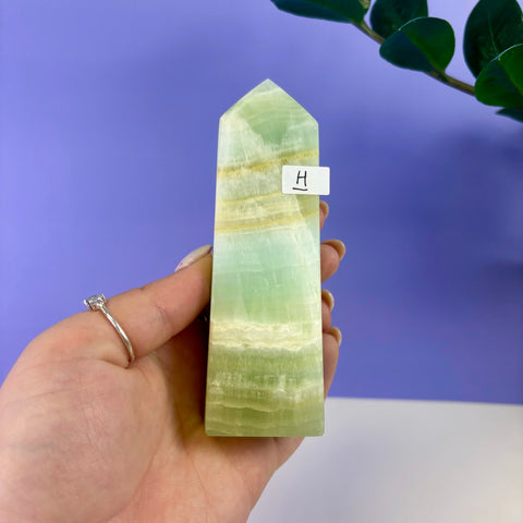 Pistachio Calcite Tower