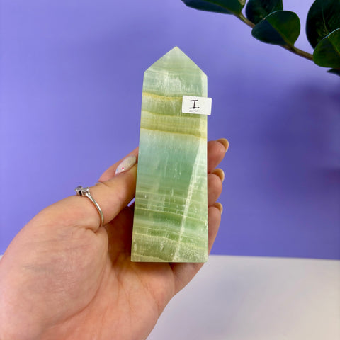 Pistachio Calcite Tower